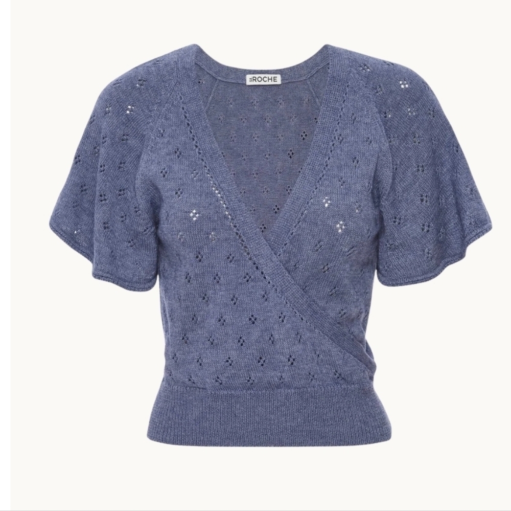 ST. ROCHE, Ballet Top, Blue Melange, Size Small,‎ NWT! - Picture 4 of 11